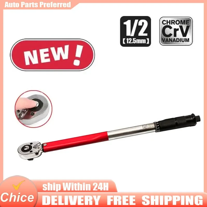 

28-210N.m Torque Wrench 1/2" Precise Reversible Ratchet Torques Key Professional Bicycle Motorcycle Car Automotive Tool