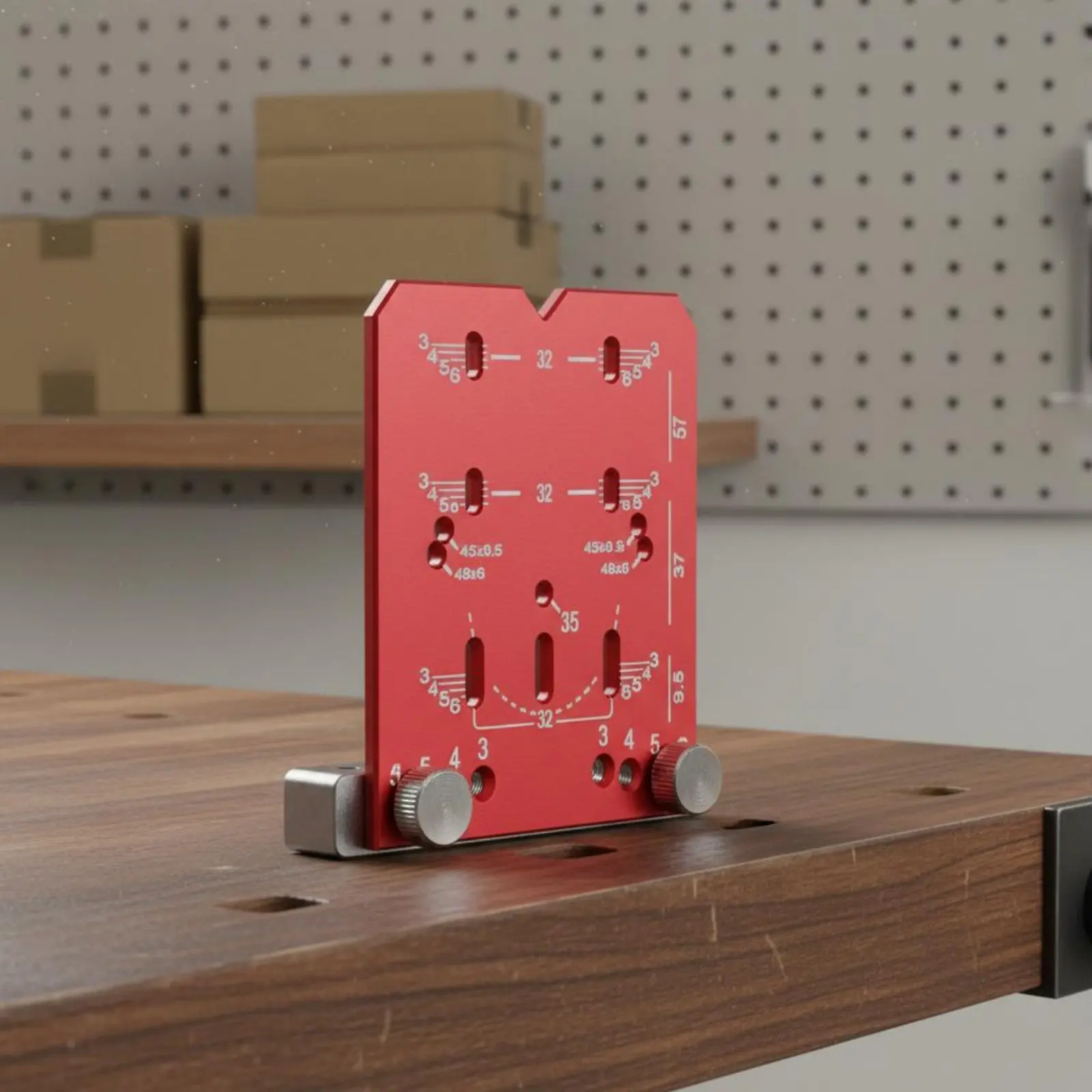 

35mm Cabinet Hinge Drilling Jig Easy Alignment Door Hinge Positioning Plate Cup Hole Drilling Guide Long-Lasting All Metal
