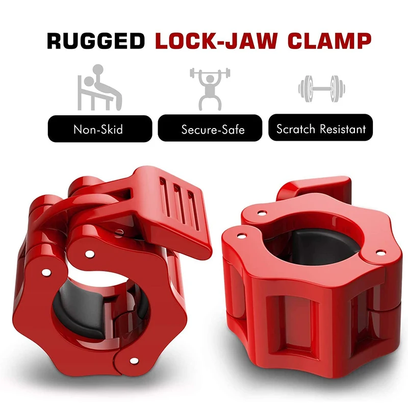 1PC of Locking 50mm Diameter Standard Bar Dumbbell Barbell Collars Lock Clips Clamp Weight Lifting Gym Fitness Bodybuilding