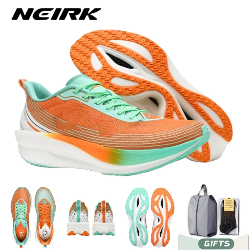 

NEIRK 2025 профессиональные тренировочные кроссовки для мужчин, гоночная спортивная обувь, дышащие женские кроссовки с нейлоновой пластиной и полной подошвой