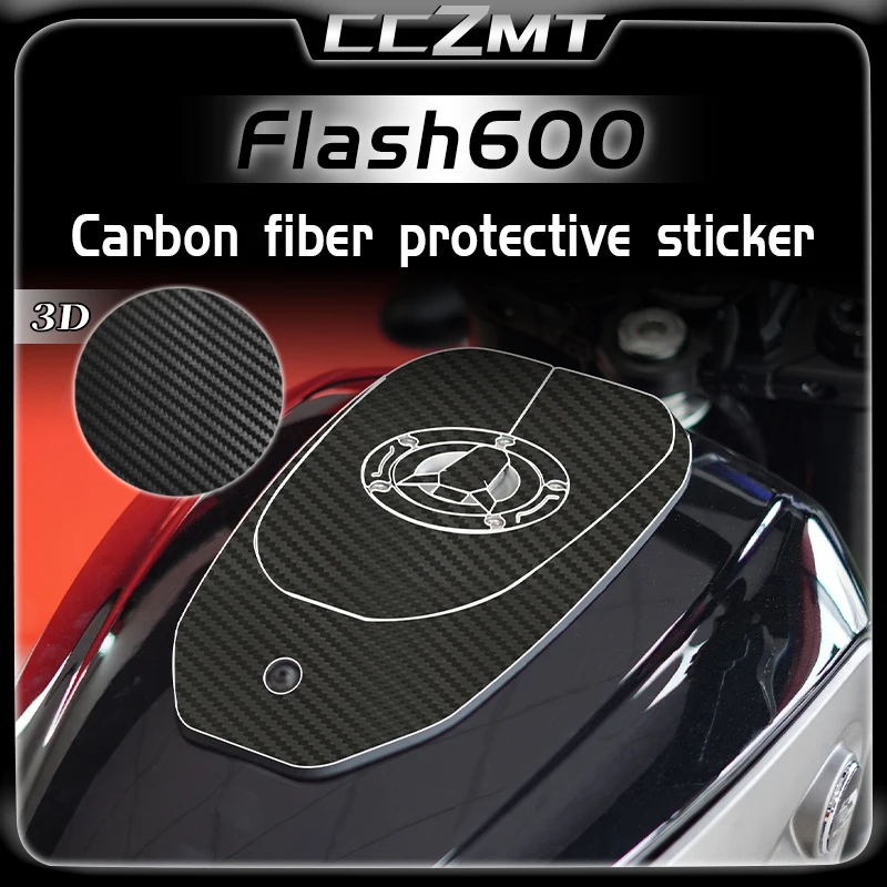 

For QJMOTOR Flash600 3D carbon fiber full vehicle protection sticker waterproof sticker full sticker modified parts accessories