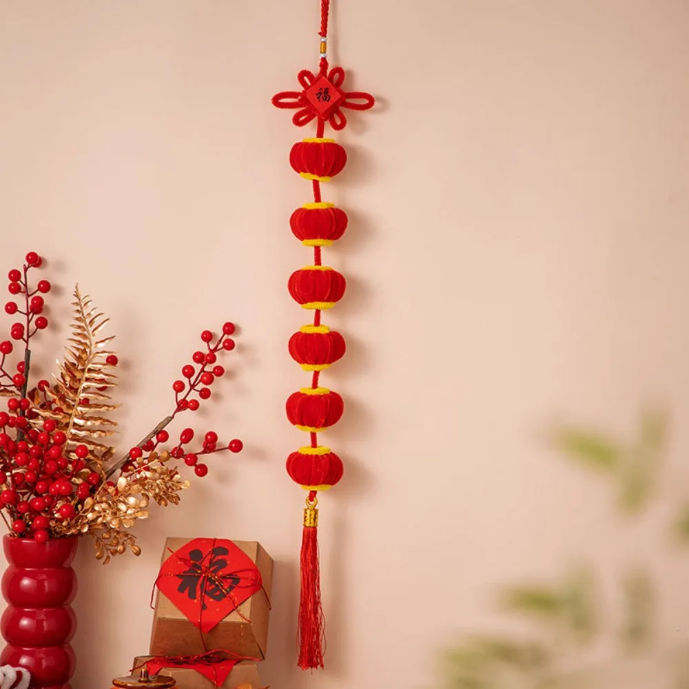 Iron Wire Strip Stick Kids DIY Lion Dance Toy Blessing Twist Wire Handmade Plush New Year Craft Decorative Ethnic