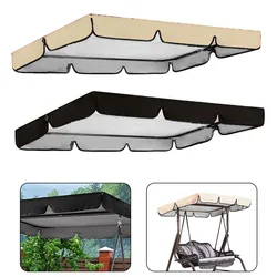 Waterproof Swing Cover 190T Outdoor Swing Chair Canopy Courtyard Dustproof Swing Sunshade Roof Cover For Outdoor Swing Chair