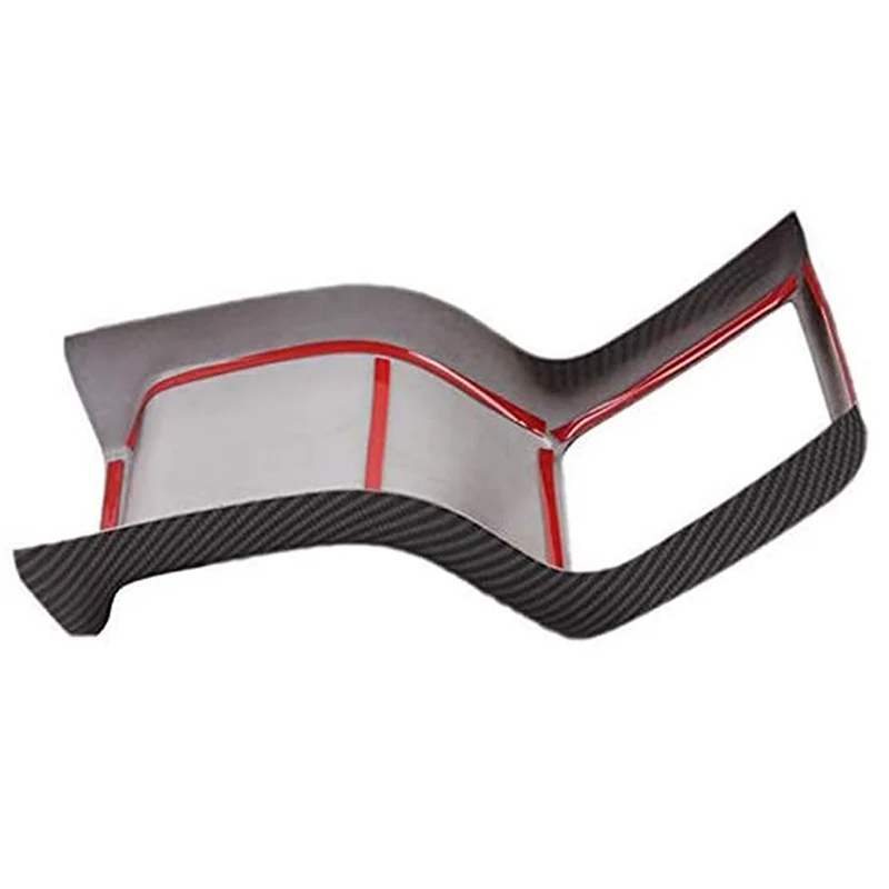 

Для Subaru Forester 2019 2020, автомобильный задний подлокотник из углеродного волокна, вентиляционное отверстие, рамка, анти-ударная крышка, аксессуары для отделки