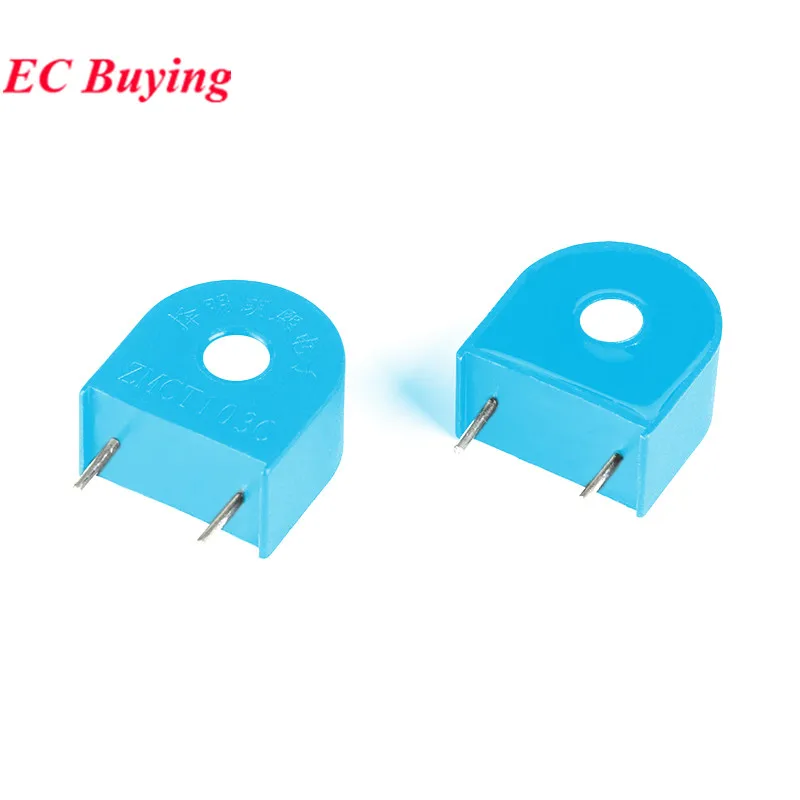 5pcs/1pc ZMCT103C 5A/5mA Micro Precision Phase Current Transformer Output Current Sensor ZMCT103 Current Sensors