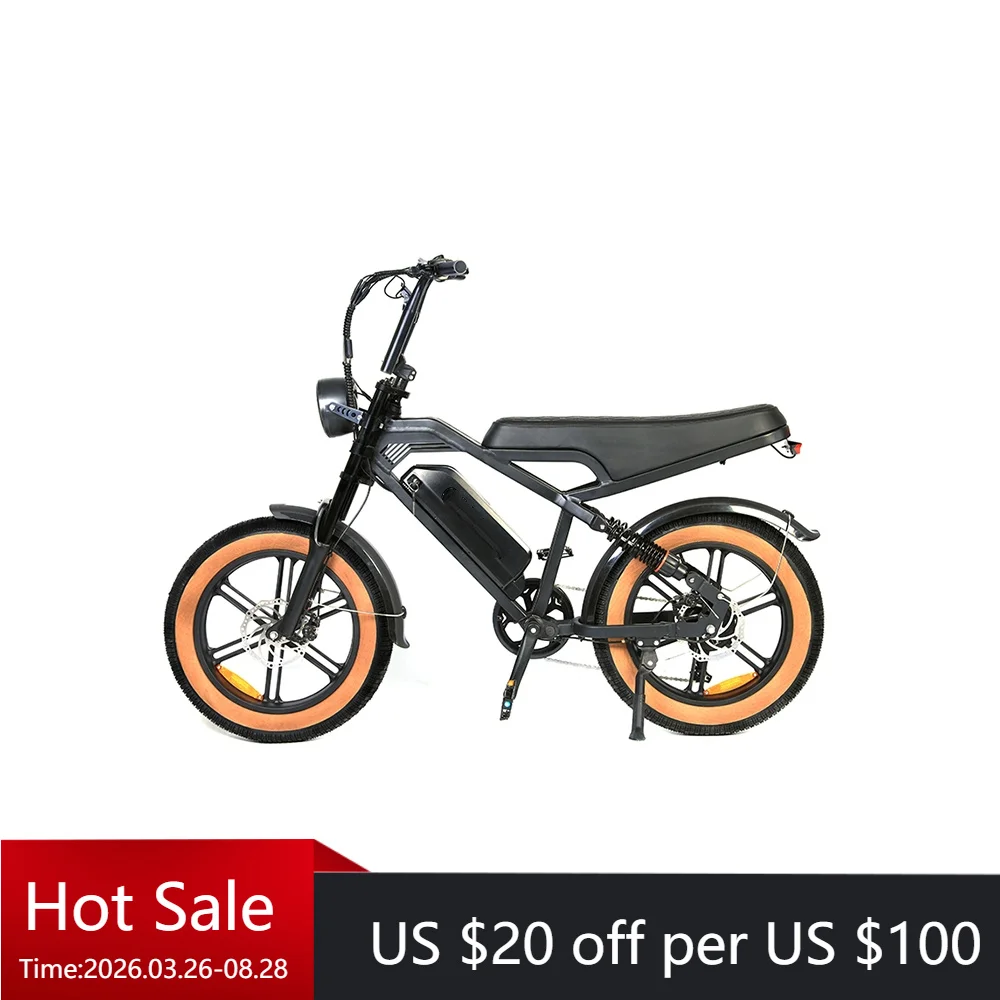 

Tc 250W 750w Teen Off-Road Electric Bike Hidoes Teen Electric Bike 20 Inch Wide Tire Electric Bike, UK Warehouse Wide Tire Elect