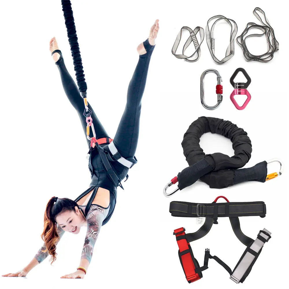 

Yoga Exercise Bungee Dance Training Rope Gravity WorkoutGym Fitness Pro Resistance Band