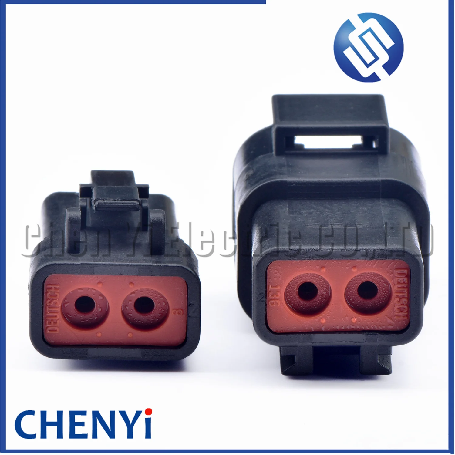 2 Pin DTP series BLACK  Automotive waterproof  connector DTP06-2S DTP04-2P DTP06-2S-E004 DTP04-2P-E004 with Pin terminal 12 AWG