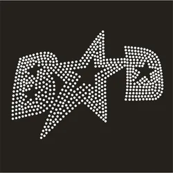 Custom Iron-On Letters Rhinestones Patches for Yoga Pants, Hotfix Transfer, Crystal Stickers, Thermal Strass Motifs, Bling Craft