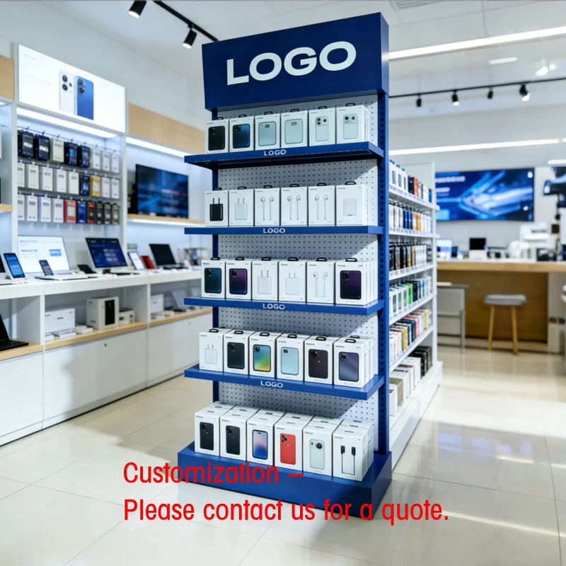custom.Hot Selling Removable Single-sided Metal Wire Multipurpose Customized Display Showcase Promotion Display Rack Superma