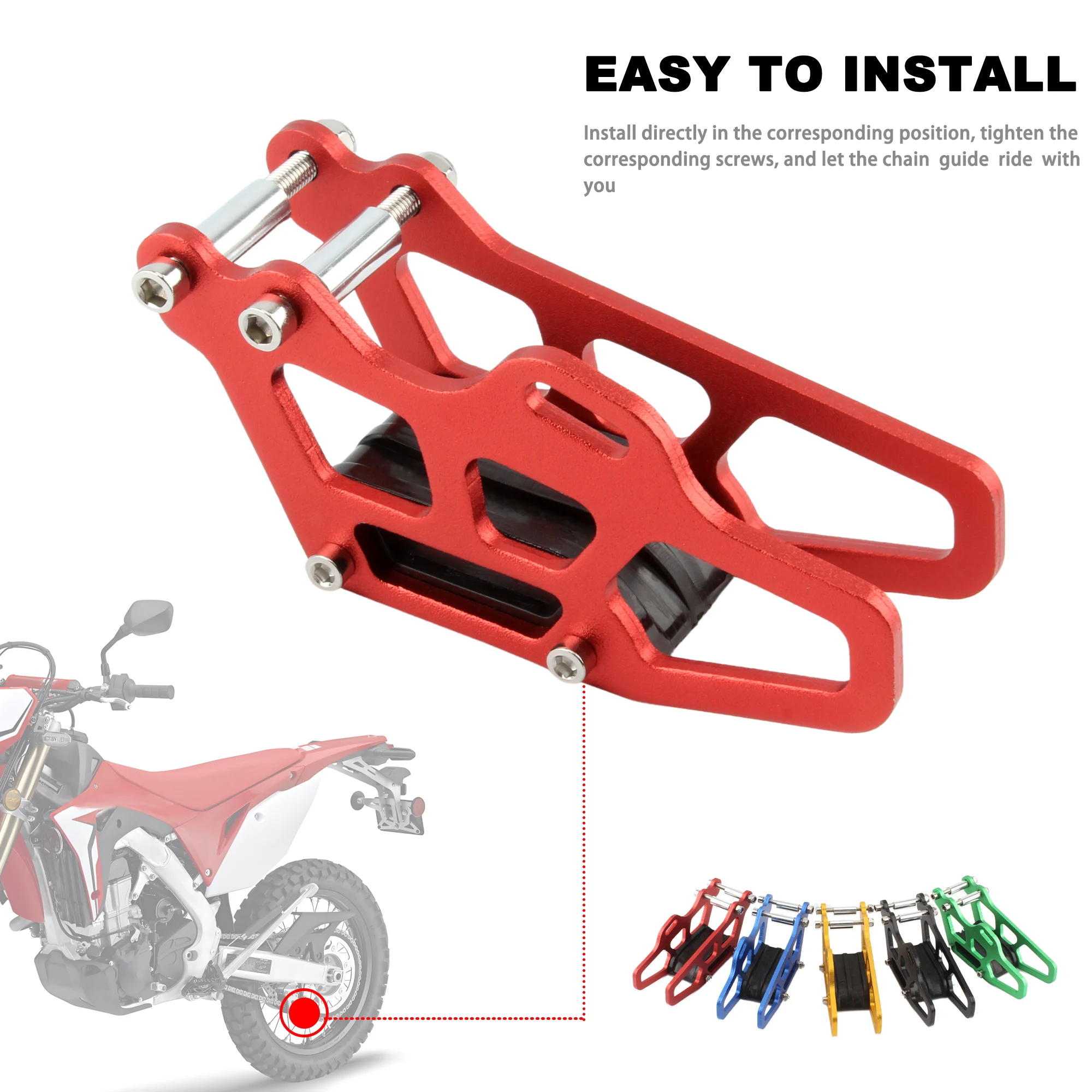 Motorcycle Chain Guide Guard Protector For CRF 250 450 125R 250R 250X 250RX 450R 450X 450RX 450L 450RL 2005-2021 Dirt Pit Bike