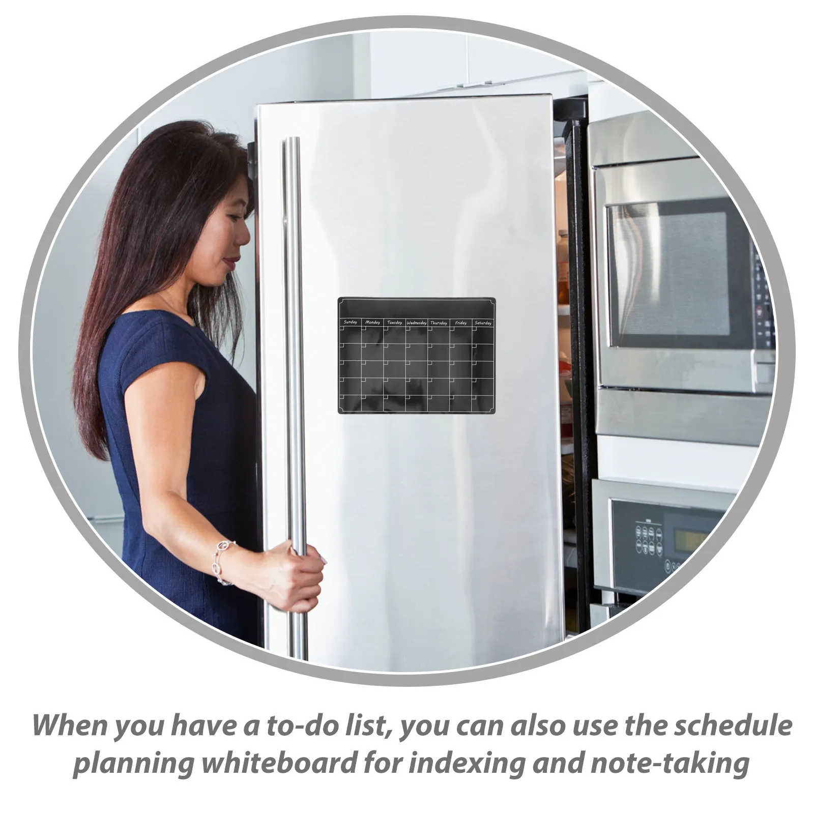 

Magnetic Planning Whiteboard Fridge Dry Erase Board Refrigerator Message Board Schedule Reminder Pad Magnetic Blank for Fridge