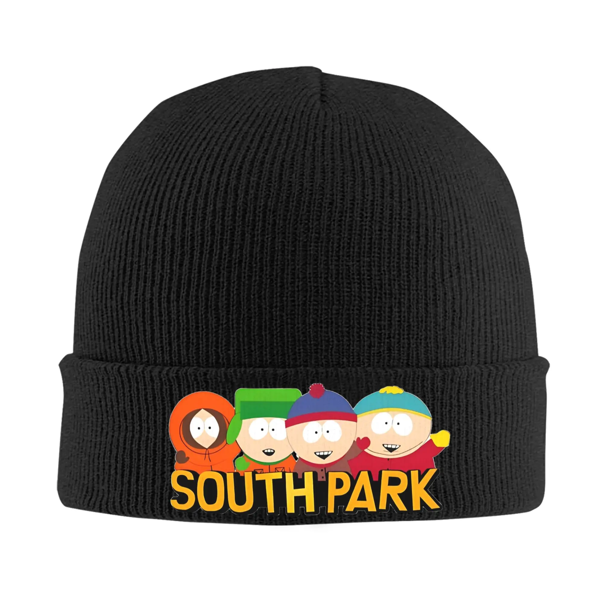 Adult Unisex Souths Cartoon Parks Logo Beanie Hats  Hip Hop Knit Hat Spring Outdoor Caps Printed Elastic Bonnet Hats