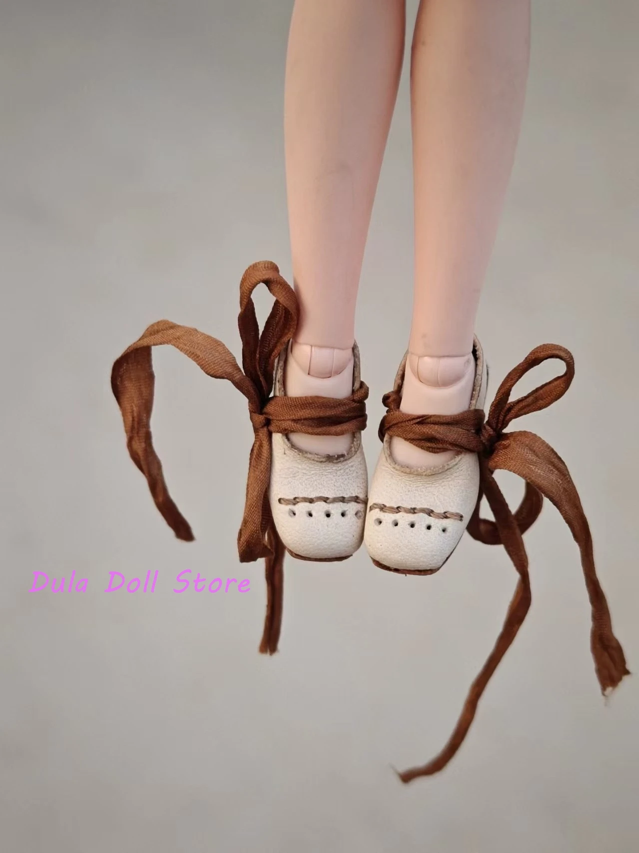 

（Pre sale Special Offer）Dula Doll Vintage ribbon leather shoes for Blythe ob24 ob22 Landoudou Landazz Bjd Doll Accessories