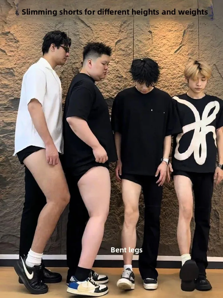 

Slimming Bla Jeans High Street Sle Straight Leg Micro Flared Pants for Overweight Men Summer Casual Wear Youth Faion