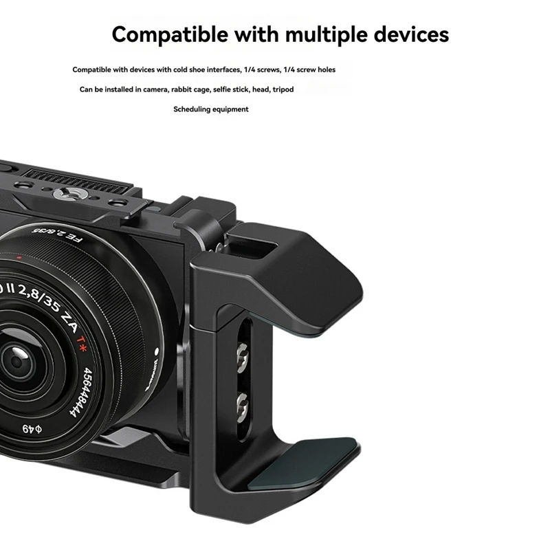 【buy-now】universal-power-bank-mount-holder-cold-shoe-mount-for-53mm-to-72mm-power-supply-for-dslr-camera-cage-battery-clamp