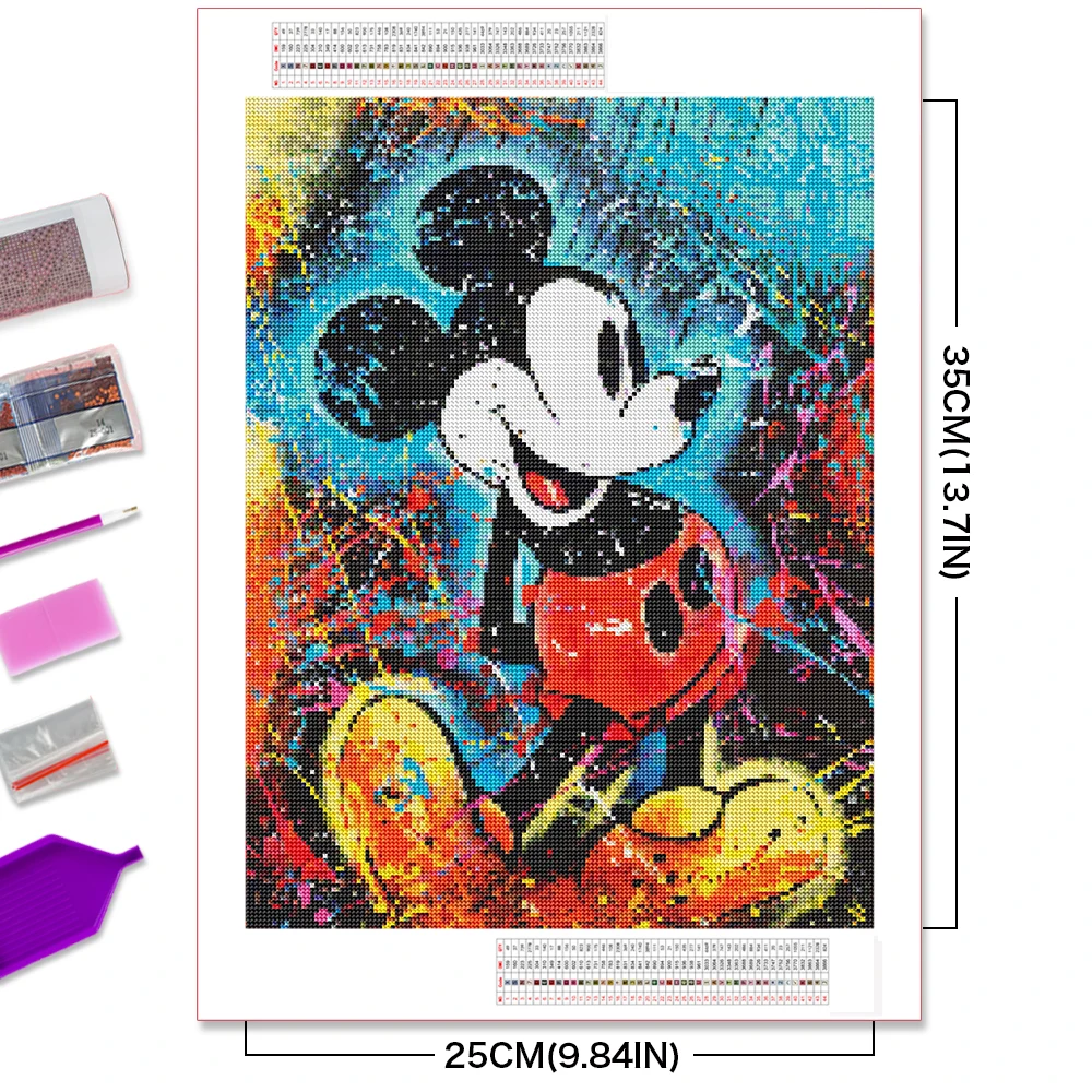 Disney Diamond Painting Mickey Mouse i kaczor Donald zestaw do haftowania kreskówka zwierzęta nowości 2023 mozaika designerska dekoracja ścienna