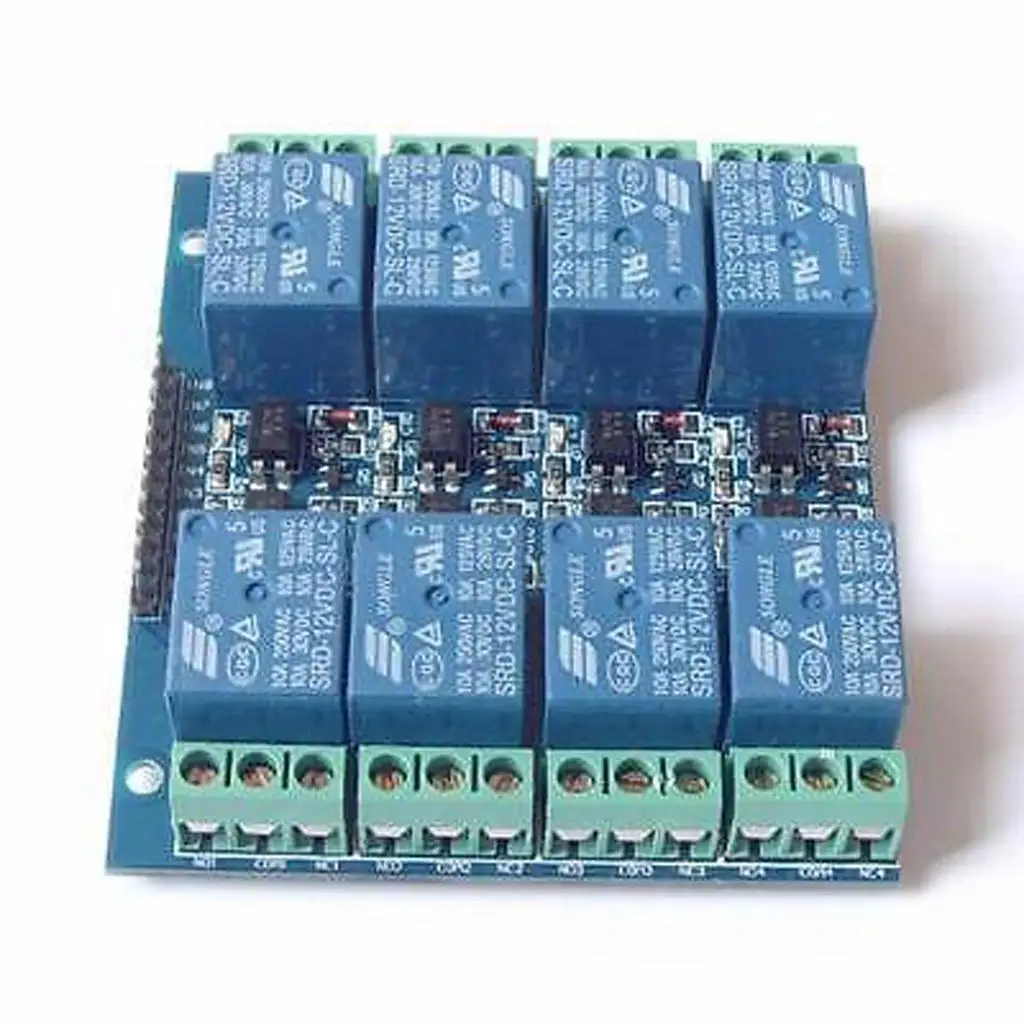 Low Level Trigger Relay Module PCB Board High Optocoupler Isolation LED Indication for Signal Switching