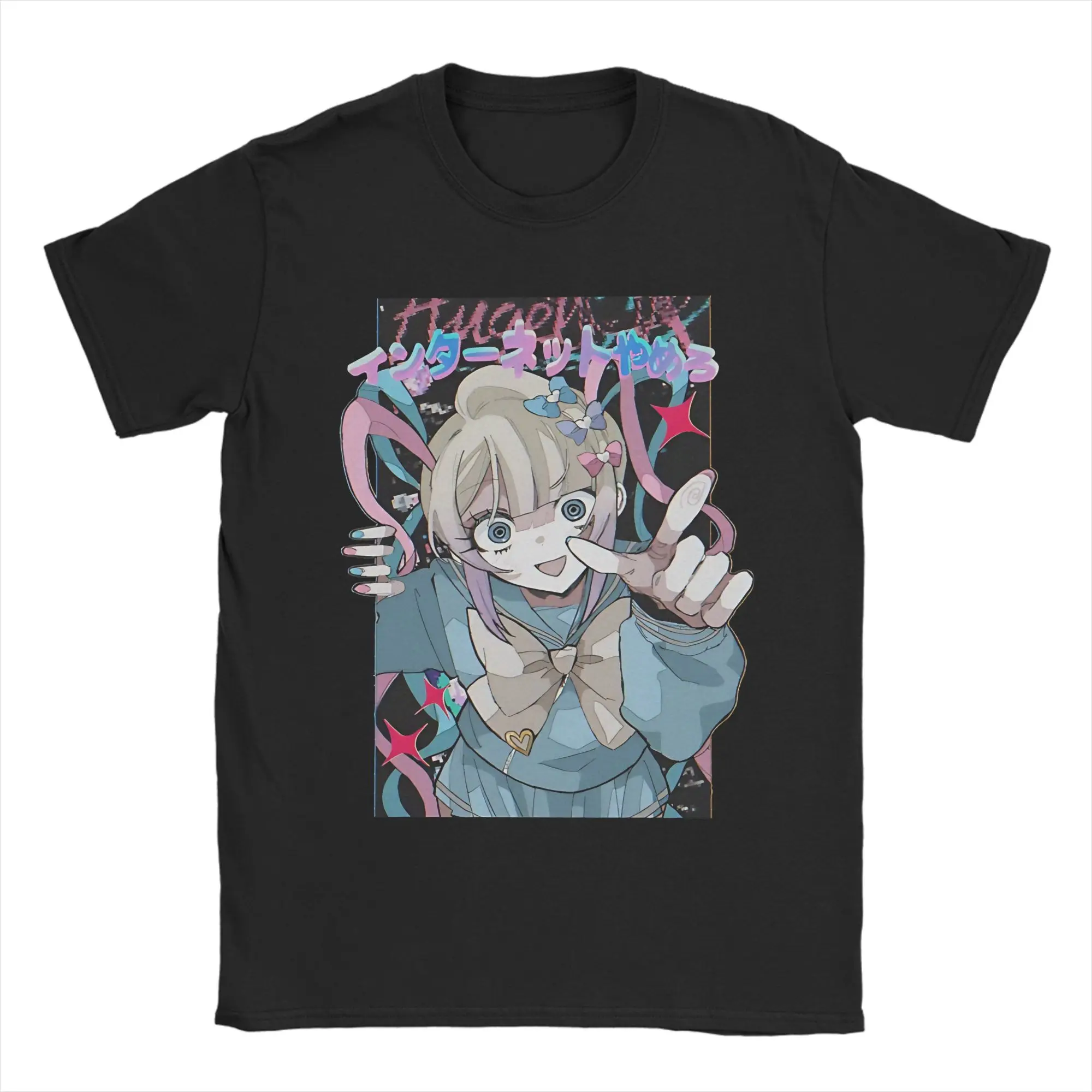 

Мужские и женские футболки Kangel Needy Streamer Overload, топы из чистого хлопка, новинка, футболки с круглым вырезом с короткими рукавами, футболки больших размеров