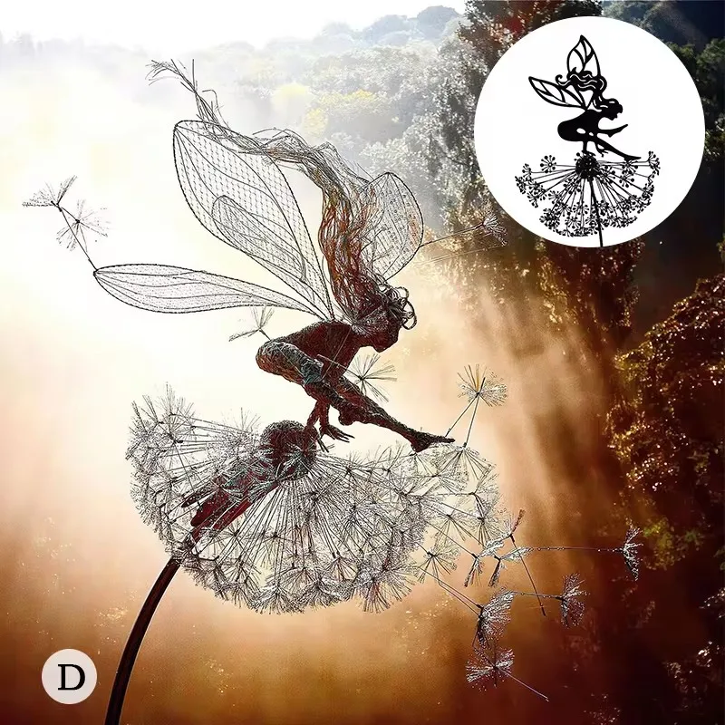 Fairy Garden Wire Statue 2
