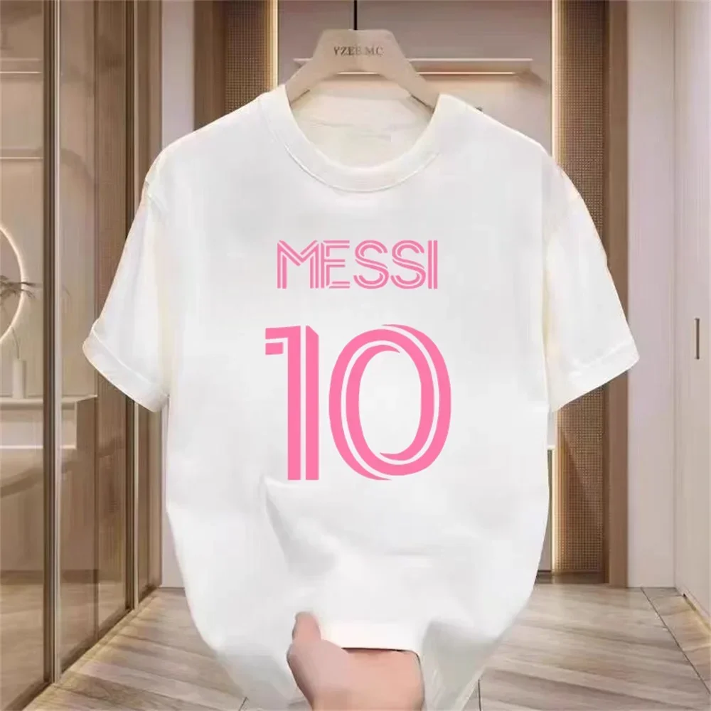 الرجال الفاخرة رقم 10 جيرسي تي شيرت القطن طاقم الرقبة الصيف طباعة عادية Y2K الاطفال أعلى جودة عالية الإبداعية