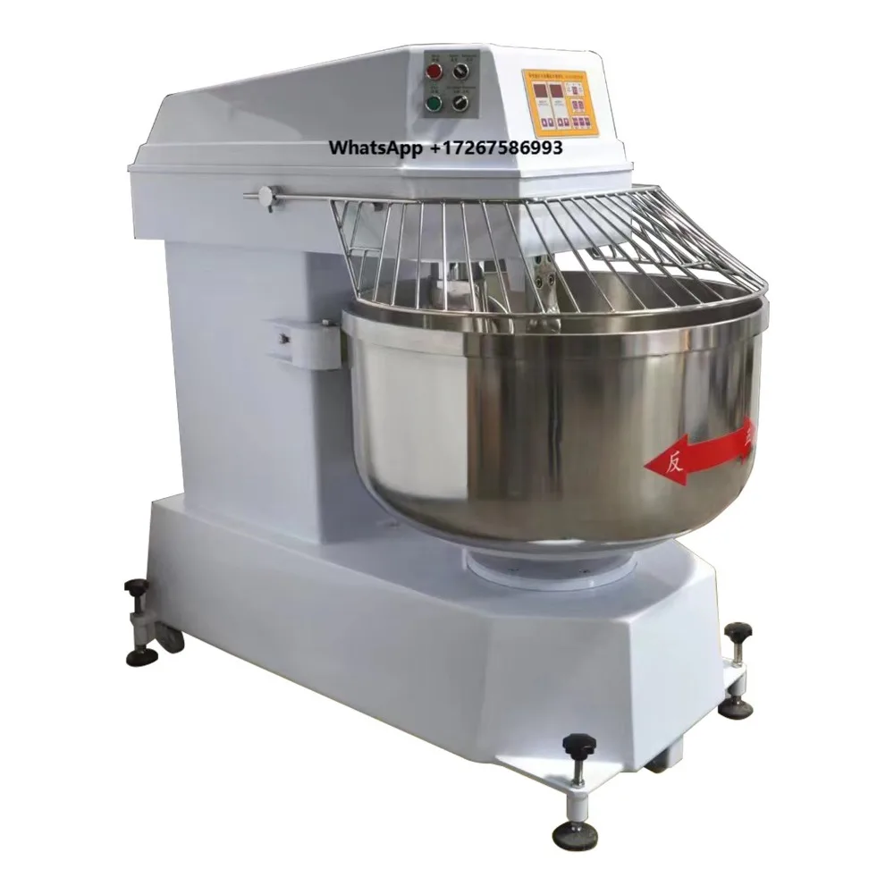 High Quality Stainless Commercial Spiral Dough Mixer Heavy-Duty 12.5 kg Double Speed and Double Motion for Wheat and Corn