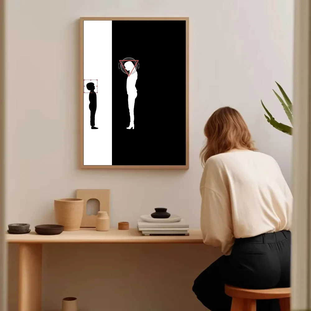 مجردة امرأة الشكل قماش جدار الفن الحد الأدنى صورة ديكور المنزل الحديث طباعة كبيرة الحجم العمل الفني المعاصر #5