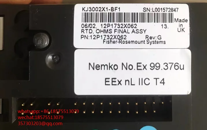 สำหรับการ์ด KJ3001X1-CB1 KJ3002X1-BF1 Emerson deltav 1ชิ้น