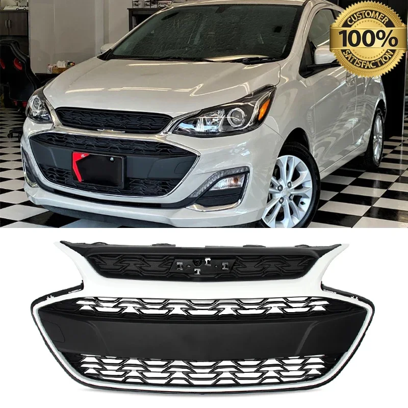 Summit White Front Bumper Grille Grill Assembly For 2019-2022 Chevrolet Spark