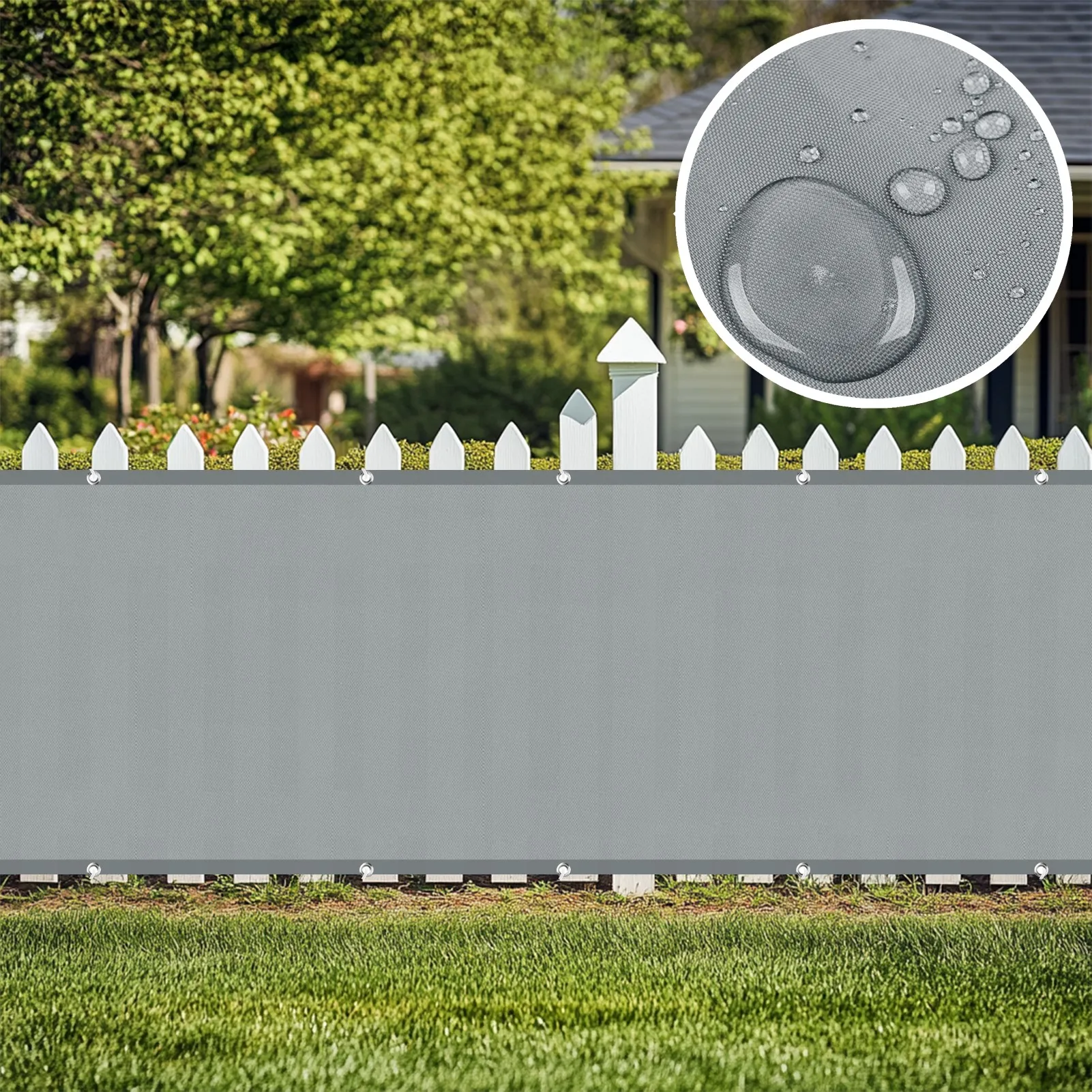 

90x600 см наружные экраны для конфиденциальности, защита для садового забора, водонепроницаемая серая ткань для оттенка, защита от ультрафиолета, палуба, парус, крыльцо