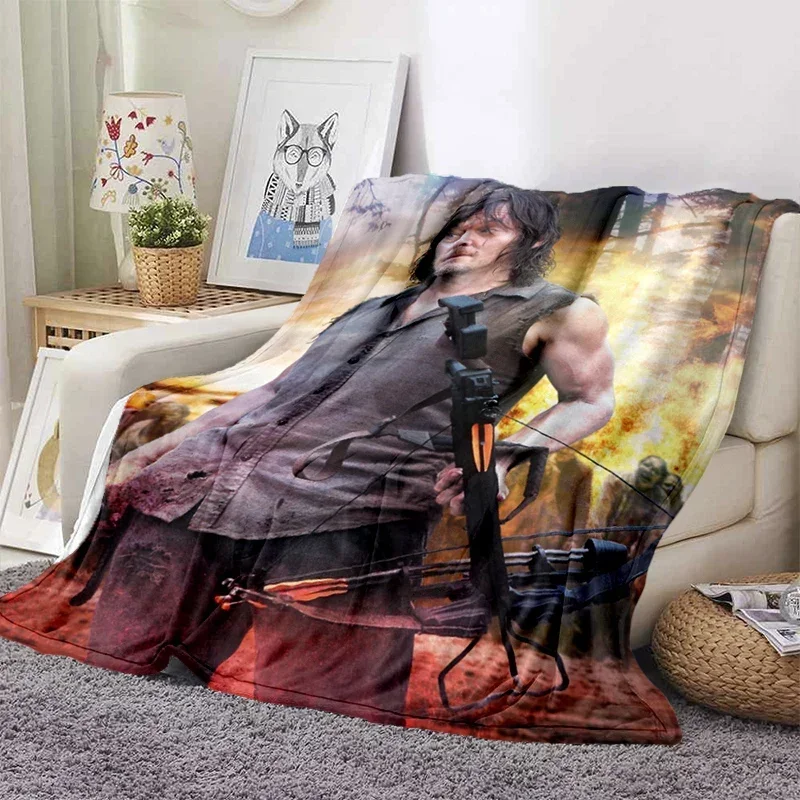 2026 3D Print The Walking Dead Blanket Soft Sofa Cover Throw Blanket Fleece Tapestry Lightweight Warm Bed Blankets For Bedroom C
