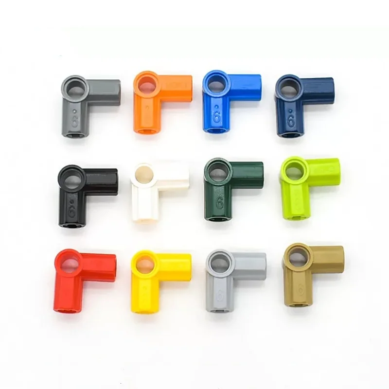 30PCS ANGLE ELEMENT, 90 DEGREES [6] Compatible With 42155 32014 CONNECTOR MOC Self-Locking Bricks Building Blocks Toys Accessori