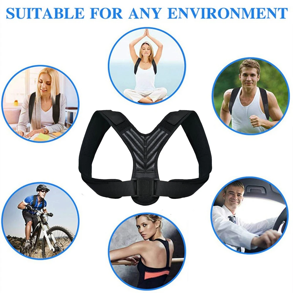 Tcare Posture Corrector for Women Men Comfortable Back Brace for Spinal Alignment, Posture Support, Adjustable Back Straightener