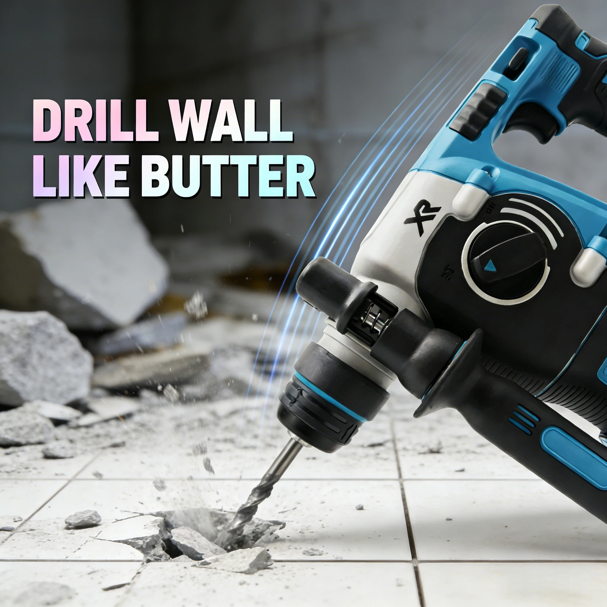 FAAOTU 273 Brushless Rotary Hammer, Identical Function to MT, Suitable for MT 18V Batteries NO Battery
