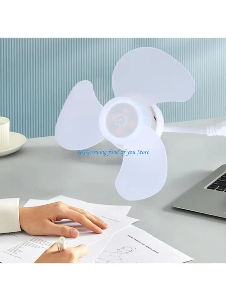 

H9EB Portable USB Fan Cooling Fan for Travel Quiet Desktop Fan,USB Cooling Fan for Outdoor Indoor Use Air Coolers US Adapter