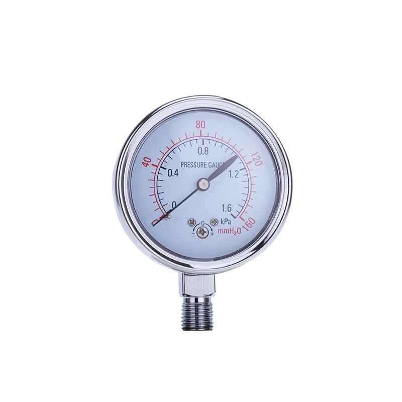 Capsule pressure gauge 60 micro pressure gauge 25K10KPa overpressure prevention type pressure gauge