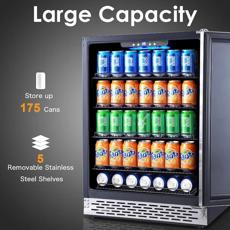 Frigorifero per bevande vino autoportante, con porta in vetro sotto il bancone frigorifero per birra per tutte le bevande.