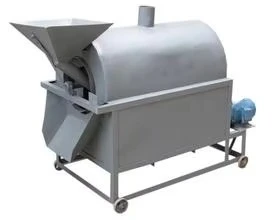Electric and wood-heated seed roasters for soybeans and core components engines Peanut and rapeseed nut processors