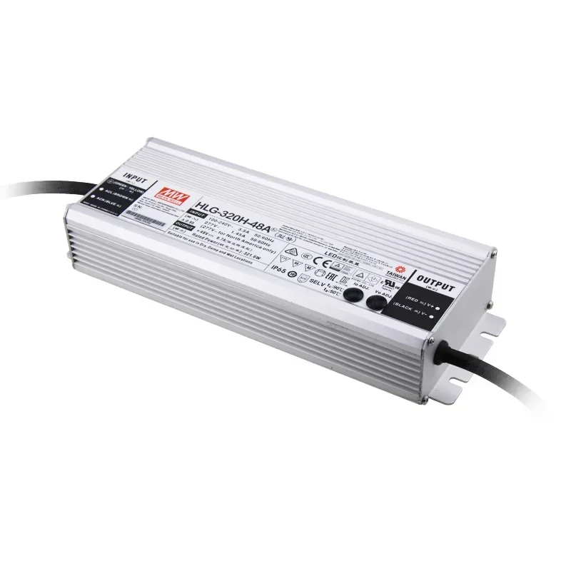 Mean well-Controlador led de HLG-320H-48B, 320W, 48V, pwm, 478V