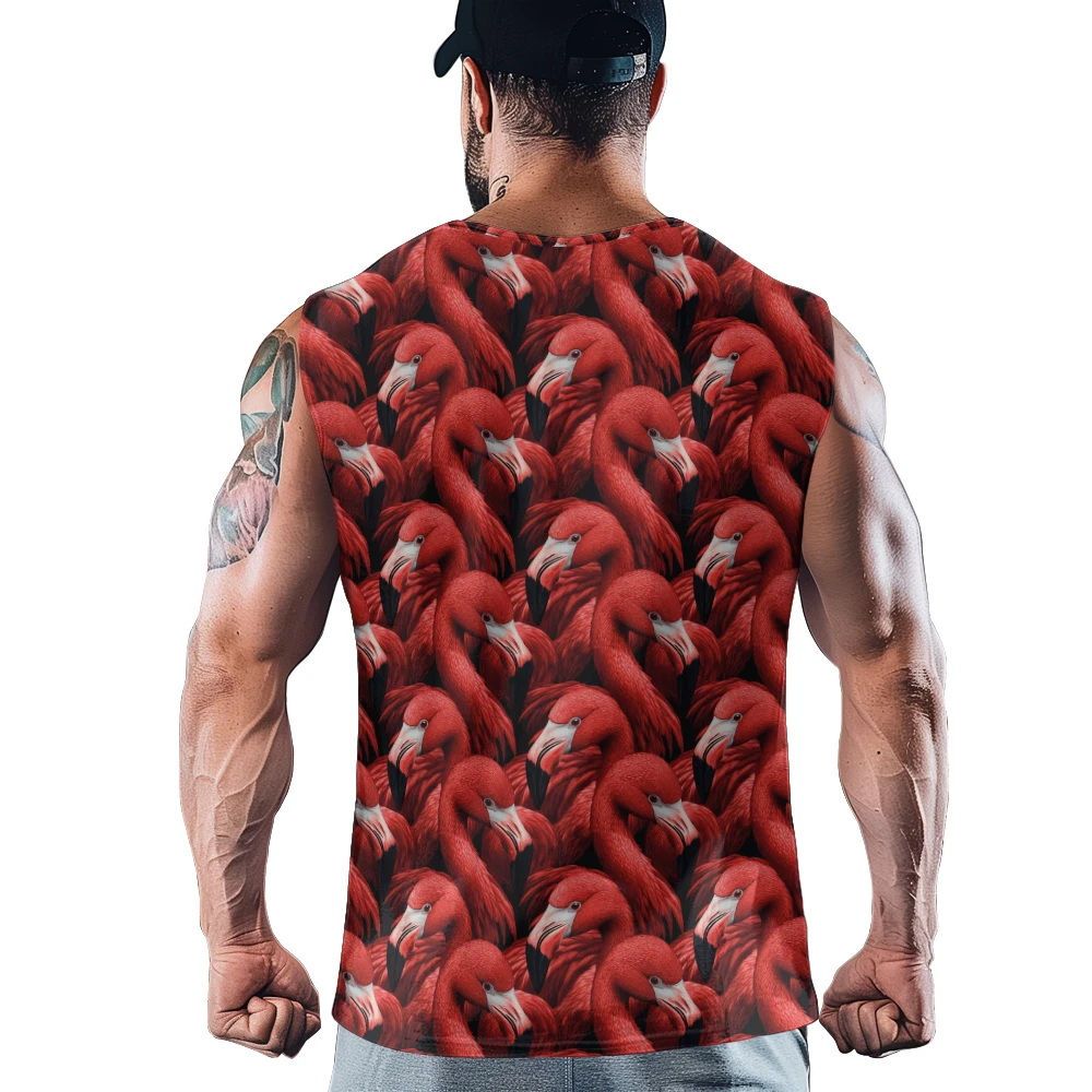 Tropische dichte flamingo here - Tank Top Muscle recensie en prijs