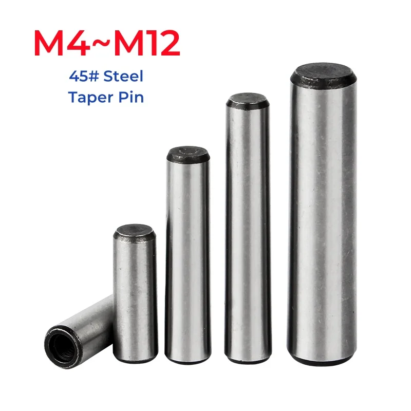 Gb118 M4 M5 M6 M8 M10 M12 High Strength Quench Hardened Steel Taper Pins With Internal Thread Fixed Parallel Pins