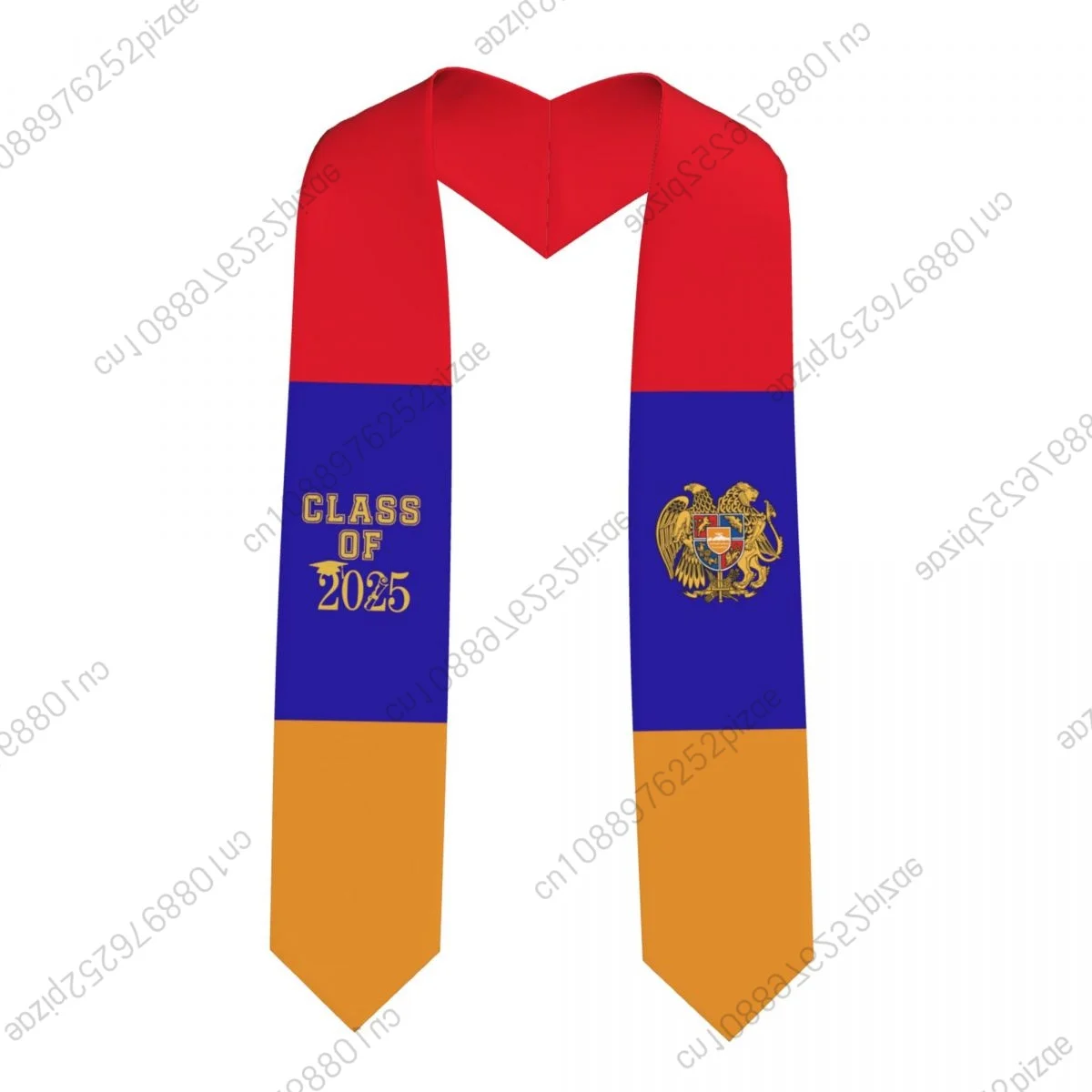 

Новый флаг Армении, класс 2025, 183*13 см, выпускной палантин, шарф с поясом для международных студентов, гордый