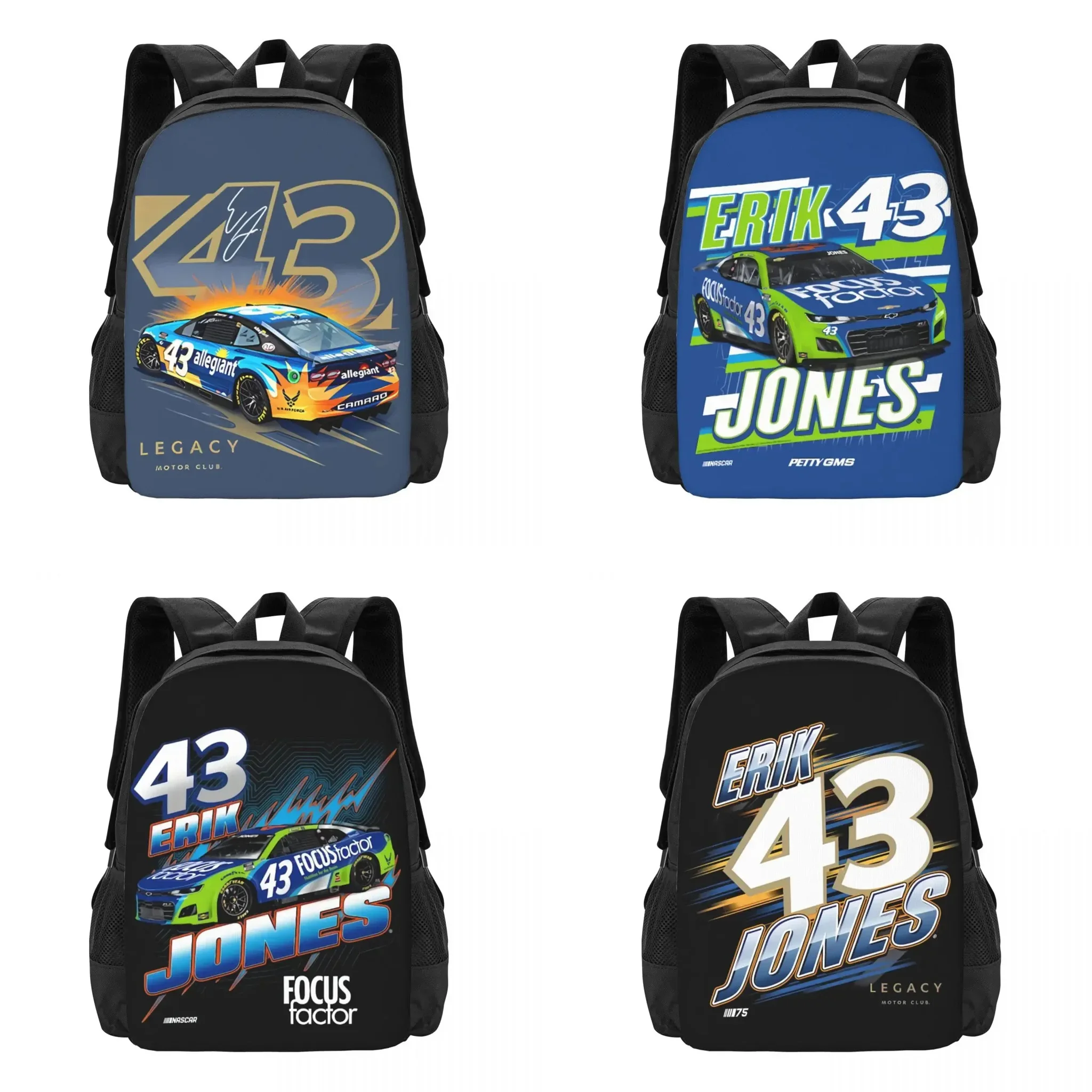 Erik Jones 43 Travel Laptop Backpack, Business College School Computer Bag Gift for Men & Women