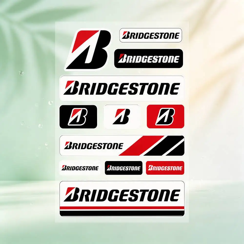 Bridgestone Safety Reflective Waterproof Auto Decal Scratch Cover Stickers Universal For Bike Helmet Mug Refrigerator - view 5