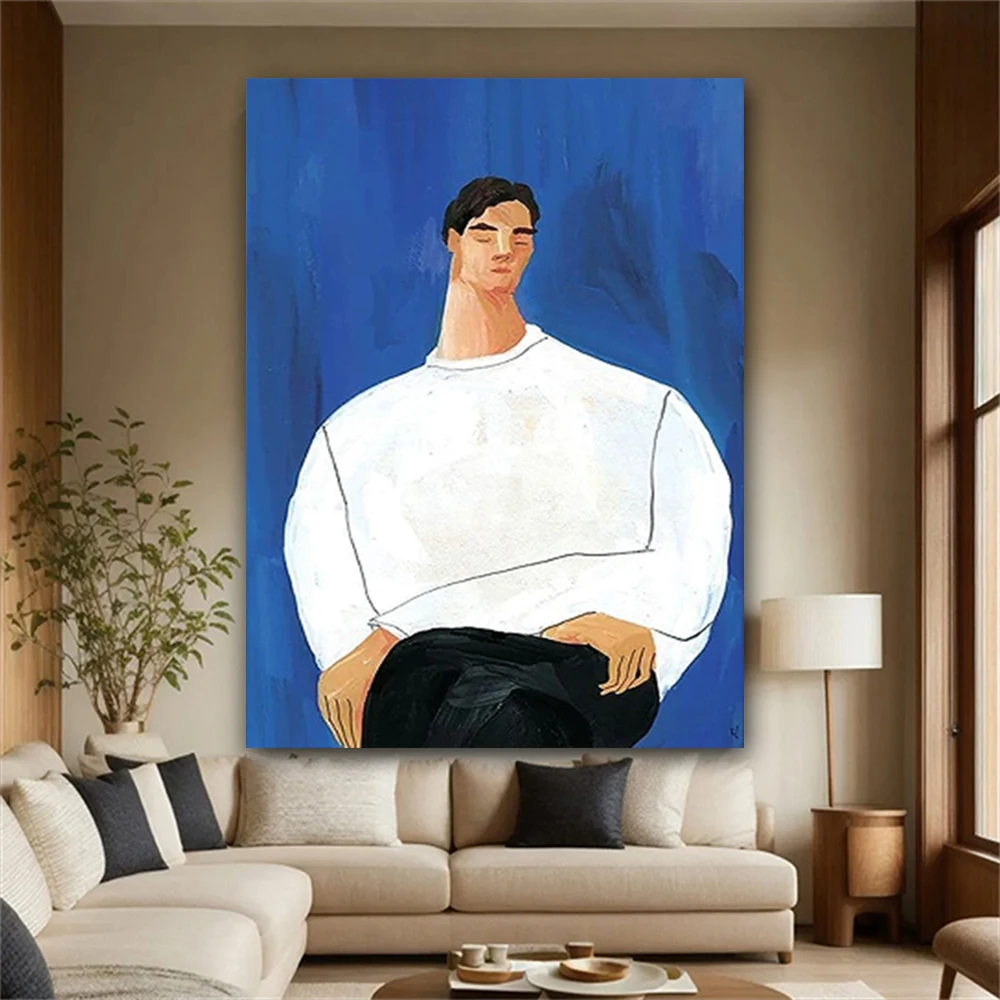 Abstract Character Wall Pictures Picasso Works Wall Art Canvas Painting Nordic wall decor home hand oil Painting for room Decor