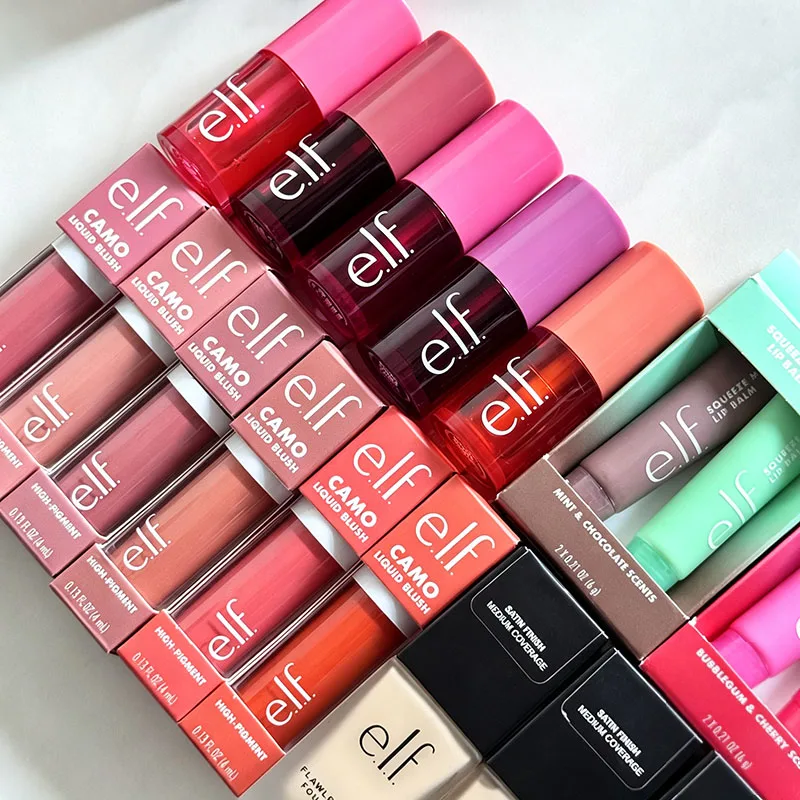 Elf Lip Balm Set Cherry & Bubblegum Mint & Chocolate Moisturizing Lip Gloss Natural Water Feeling Light Texture Liquid Cosmetics