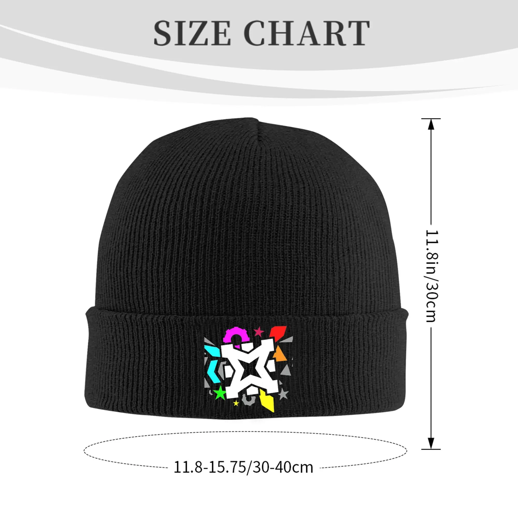 Geometric Dash Kids Video Game Games  Hats Autumn Winter Beanies New Geometry Dash Caps Female Male Acrylic Bonnet