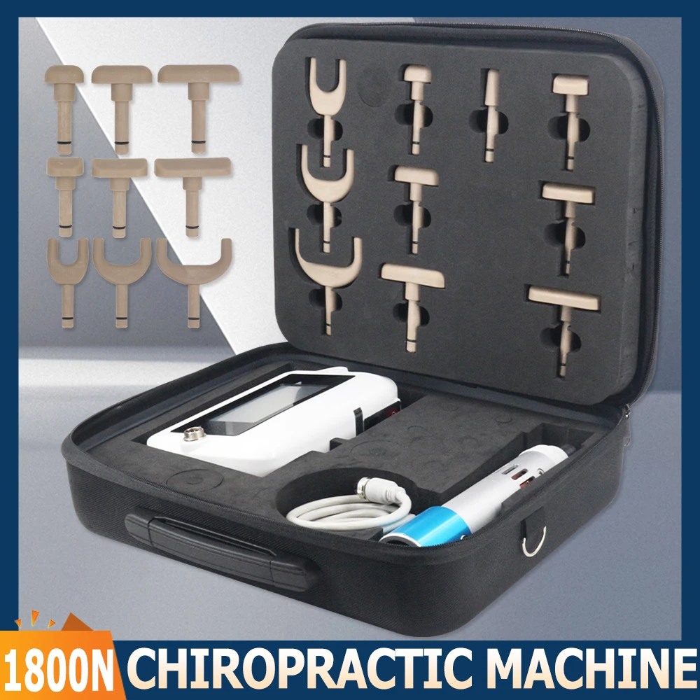 Electric Correction Gun Touch Screen 1800N Spinal Adjustable Instrument Impulse Spine Cervical Massager Chiropractic Adjusting