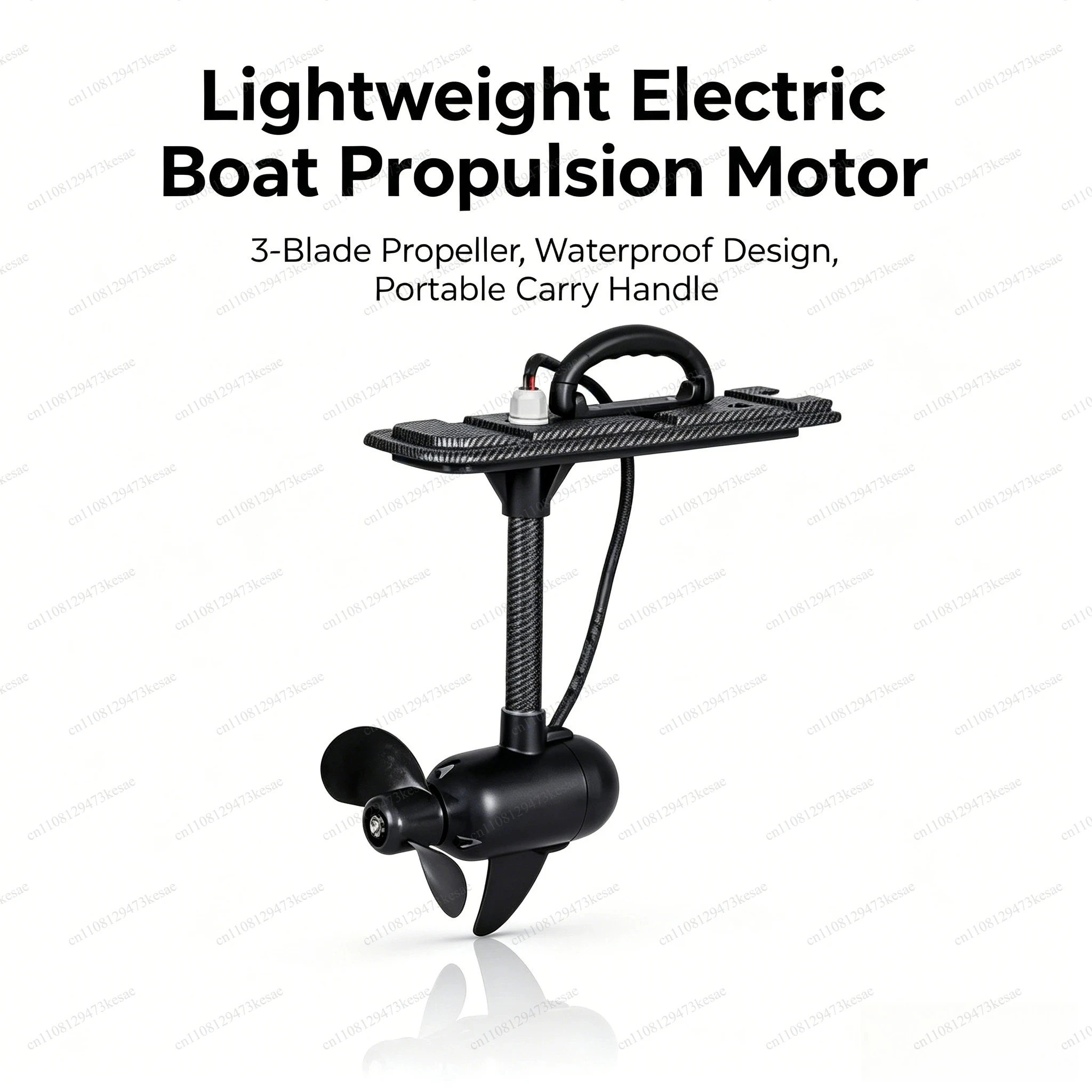 65LBS Brushless Electric Trolling Motor 12V, Powerful Hybrid Engine Thrust Motor for Pedal Kayaks & Inflatable Boats