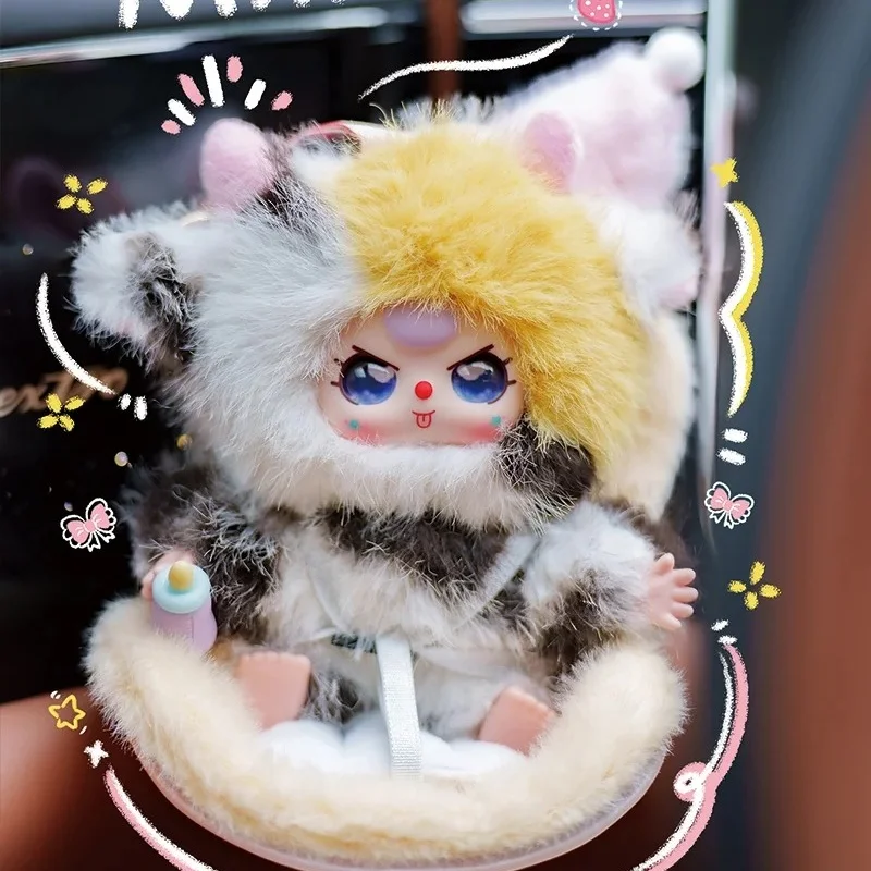 

В наличии Baby Three Vehicle Mounted Baby Animal Series Виниловая слепая коробка Модель игрушки Милая кукла Подвеска Автомобильный орнамент Таинственная сумка Подарок